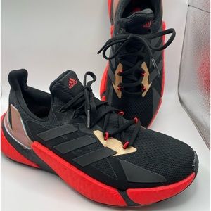 Adidas Men’s X9000L4 Course A Pied Running Black Red Shoes FW8389 Size 9 EUC